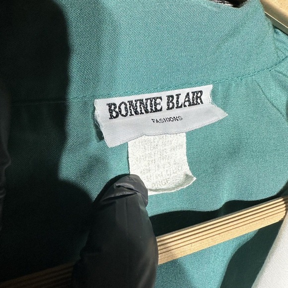 Vintage Bonnie Blair Women's Embroidered Light Button-Down Shirt Jacket Size L - Picture 2 of 16